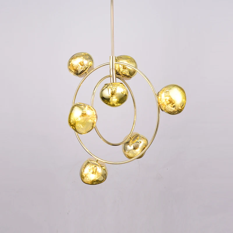 Modern Glass Ball Pendant Lights For Dining Room Indoor Home Kitchen Fixtures Hanging Lamp Bar Restaurant Decor Luminaire Luster
