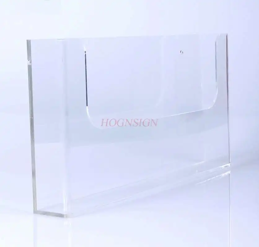 수평형 A4 아크릴 디스플레이 선반 벽 정보 선반 카탈로그 선반