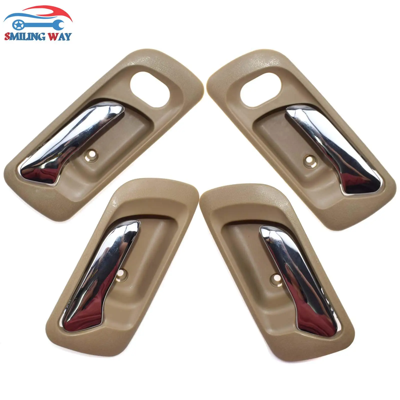 

SMILING WAY# 4pcs Inside Door Handle Front , Rear Left & Right For Honda Odyssey 1999-2004 , Accord 1998 1999 2000 2001 2002