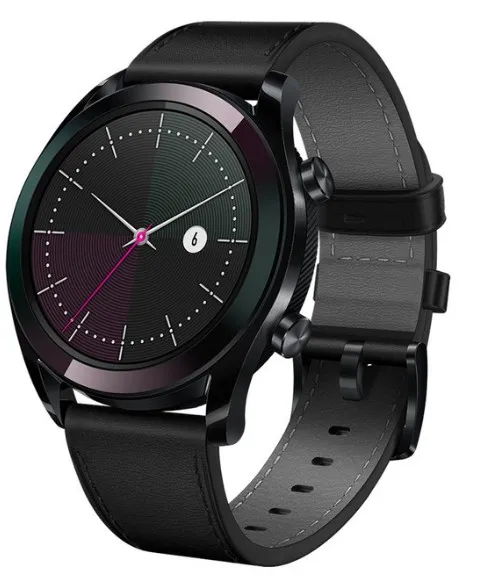 Huawei Watch GT Смарт-часы Поддержка GPS NFC 14 дней работы от аккумулятора 5 ATM водонепроницаемый телефонный Звонок трекер сердечного ритма для Android iOS - Цвет: Elegant Black