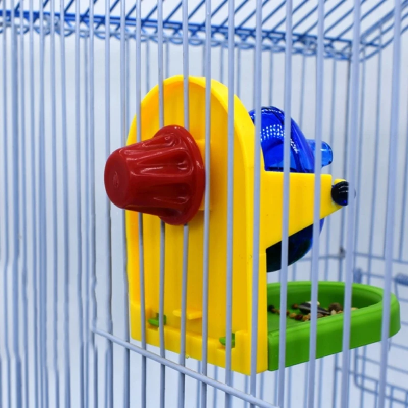 Pet Bird Food Feeder Parrot Feeding Eating Foraging Ball Feeding Chew Funny Interactive Toy for Parakeet Cockatiel