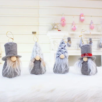 

4PC Christmas Faceless Gnome Santa Xmas Tree Hanging Christmas Trees Decoration Noel Natale Kerst Adornos De Navidad Natal Gift