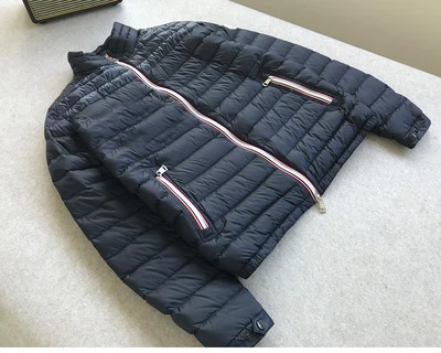 Горячая распродажа мужская зимняя куртка anorak uk популярная зимняя куртка натуральный мех теплый плюс размер мужской пуховик и парка Анорак куртка - Цвет: colour 4  navy blue