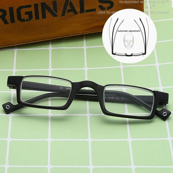 

Unisex Portable Flexible Vision Care Ultralight TR90 Half Frame Semi Rimless Reader Reading Glasses Men Women