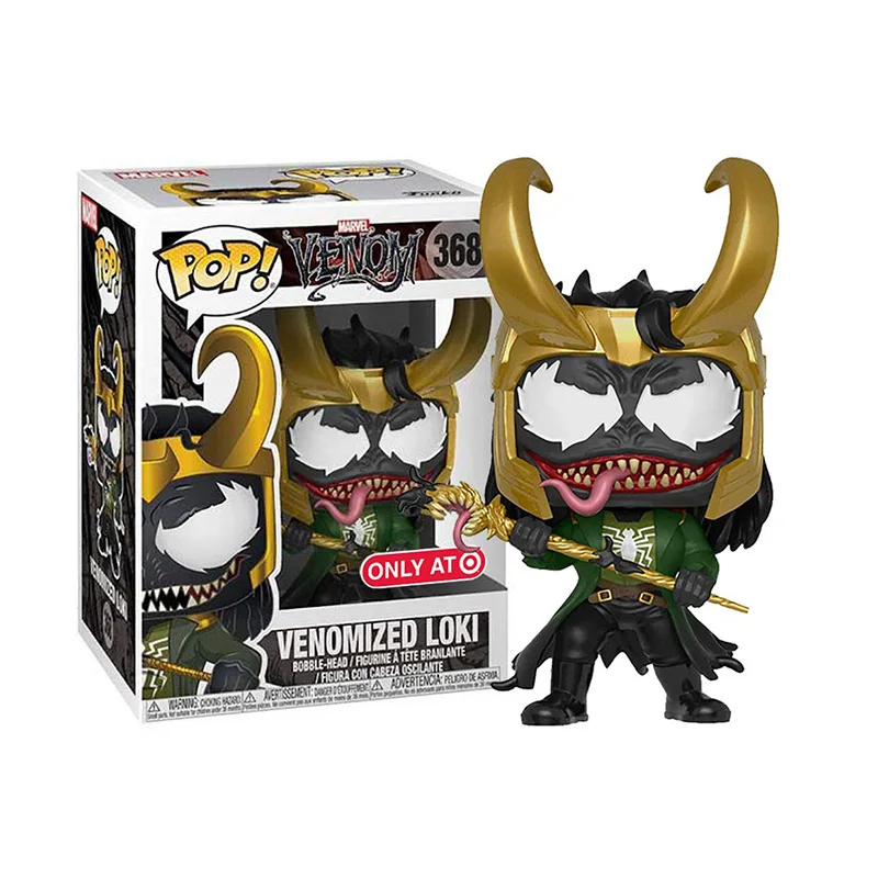 Funko pop Marvel Фильм Мстители Venomized Loki 368# Виниловая фигурка собранная модель игрушки для детей Рождественский подарок