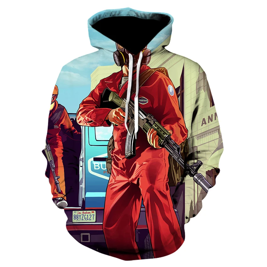 Модные мужские толстовки флисовая куртка Grand Theft Auto Game GTA 5 осень зима дизайнер известный бренд Мужская мода пальто