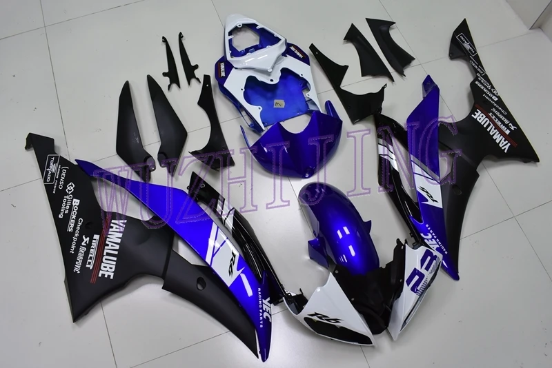 Для кузова yamaha YZFR6 13 12 боди комплекты для Yamaha YZFR6 детали корпуса синие, черные YZF R6 2008