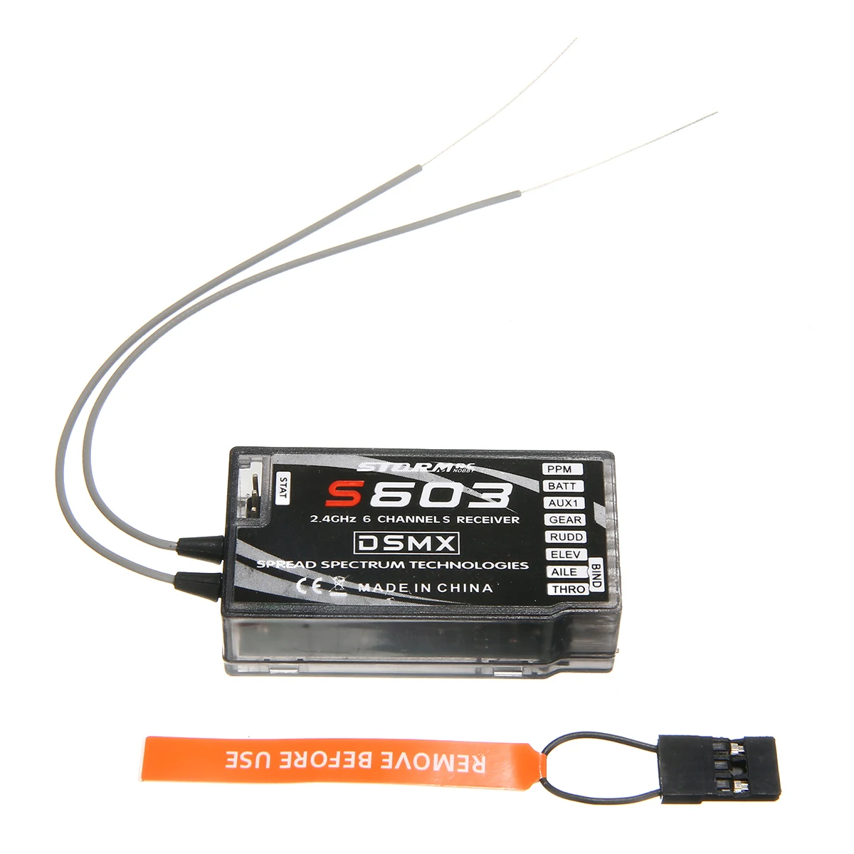 New S603 DSMX 6 Channel  2.4 GHz Air Receiver Connector RX Support DSM2/DSMX rReceiver Fit For Spektrum Transmitter Support