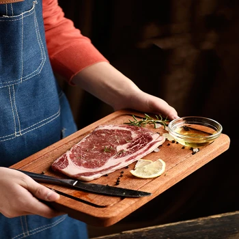 

Steak plate, western meal plate, plank, steak board, wooden steak plate, household pizza board