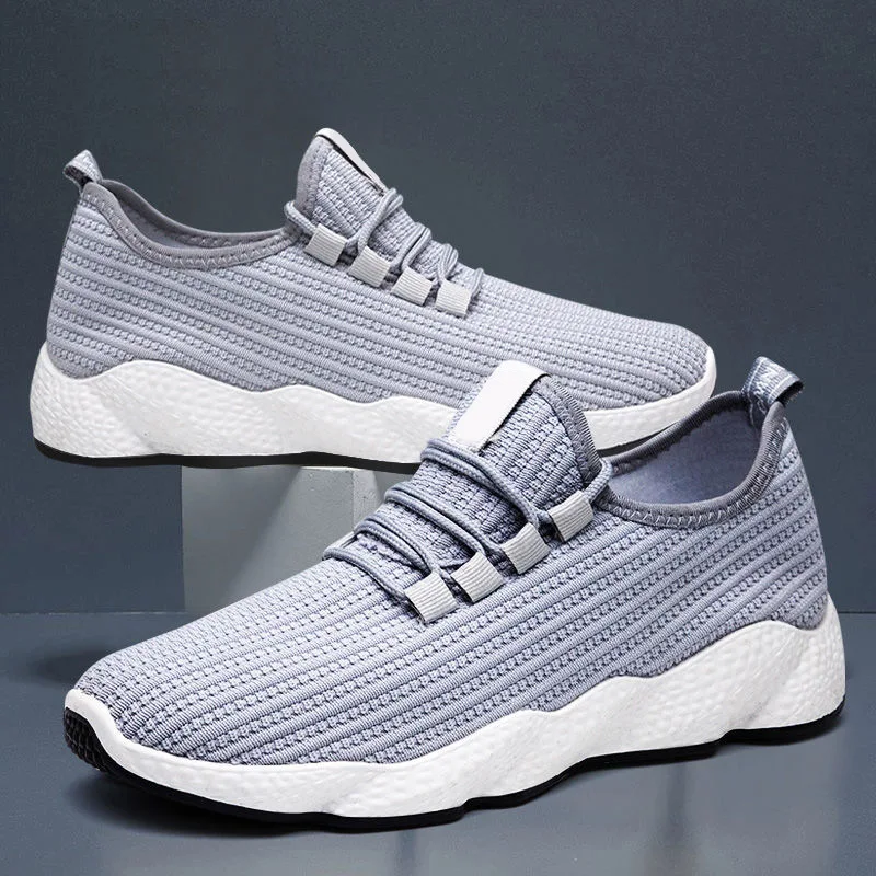 

2019 Autumn Mens Casual Shoes Lace-Up Breathable Shoes Comfortable Breathable Walking Sneakers Mens Trainers Zapatillas Hombre