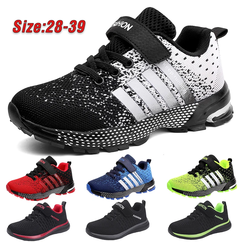 Running Shoes Children Sneakers Breathable Boys Girls Non-slip Outdoor Casual Sports Teenagers Walking