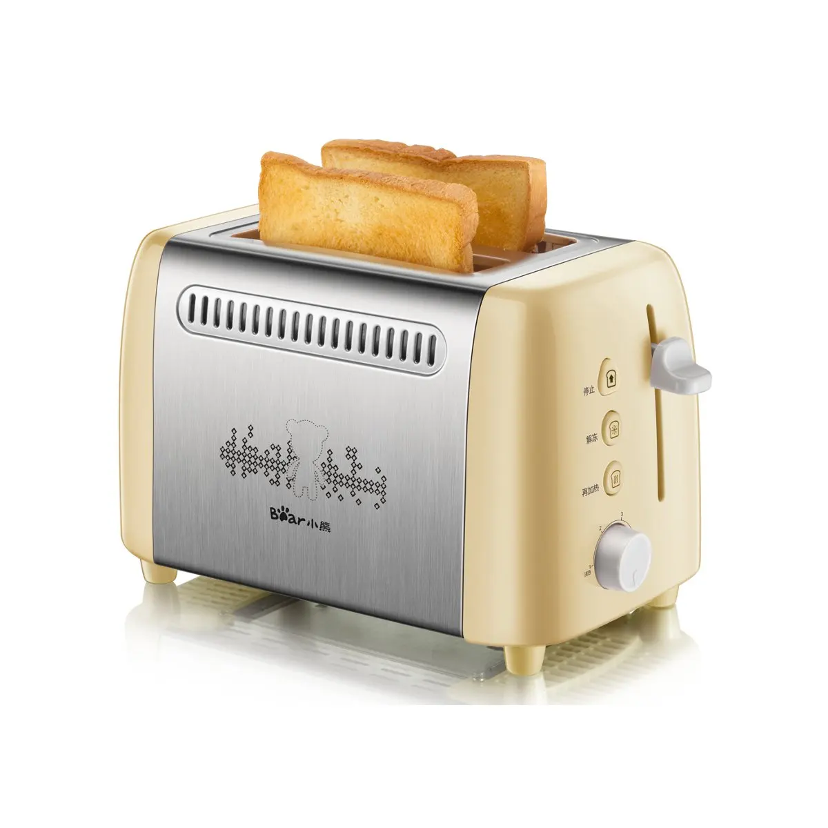 

YOUPIN Bear DSL-A02W1 Automatic 680W 6 Level Adjustable Household Toaster Two pieces of bread Toaster for Breakfast Bread Maker