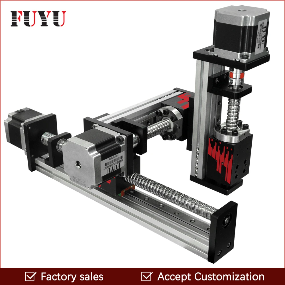 Free shipping CNC screw drive XYZ linear stage table slide motion