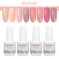 Гель-лак для ногтей RUAWE, 15 мл, розовая глазурь кораллового цвета, УФ-лак, Гель-лак для ногтей, Гель-лак для ногтей