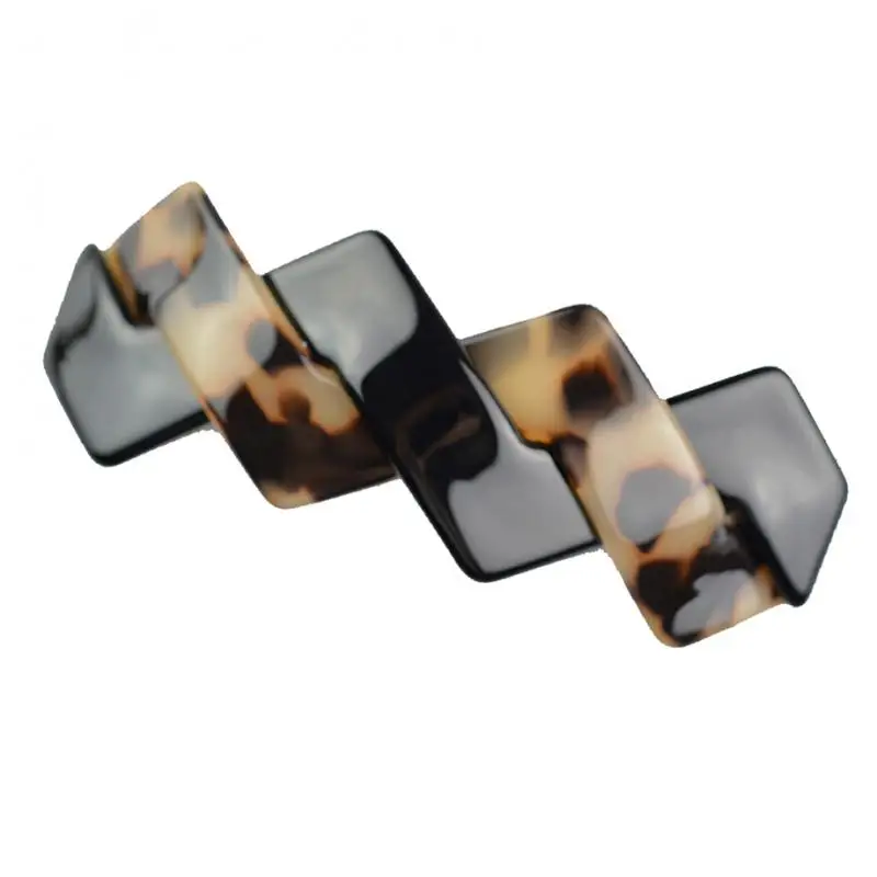 2 Pieces Hair Clip Girl Acrylic Girl For Hair Barrettes Bride Decoration Hair Accessory Hairdressing  Purple and Brown