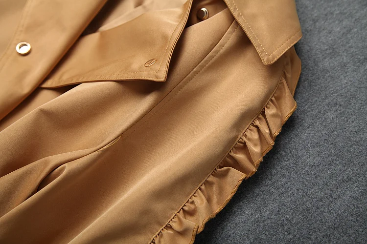 Новая высококачественная повседневная длинная куртка-ветровка s xl осенняя куртка с длинными рукавами Европейская Великолепная Женская зимняя верхняя одежда