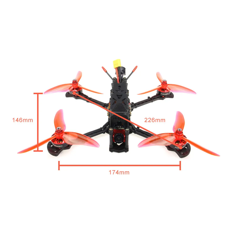 HGLRC Sector5 V2 FPV гоночный Дрон F7 Fc 60A 4в1 ESC 2306 мотор 4S игрушки для детей забавные подарки игрушки для детей# B20