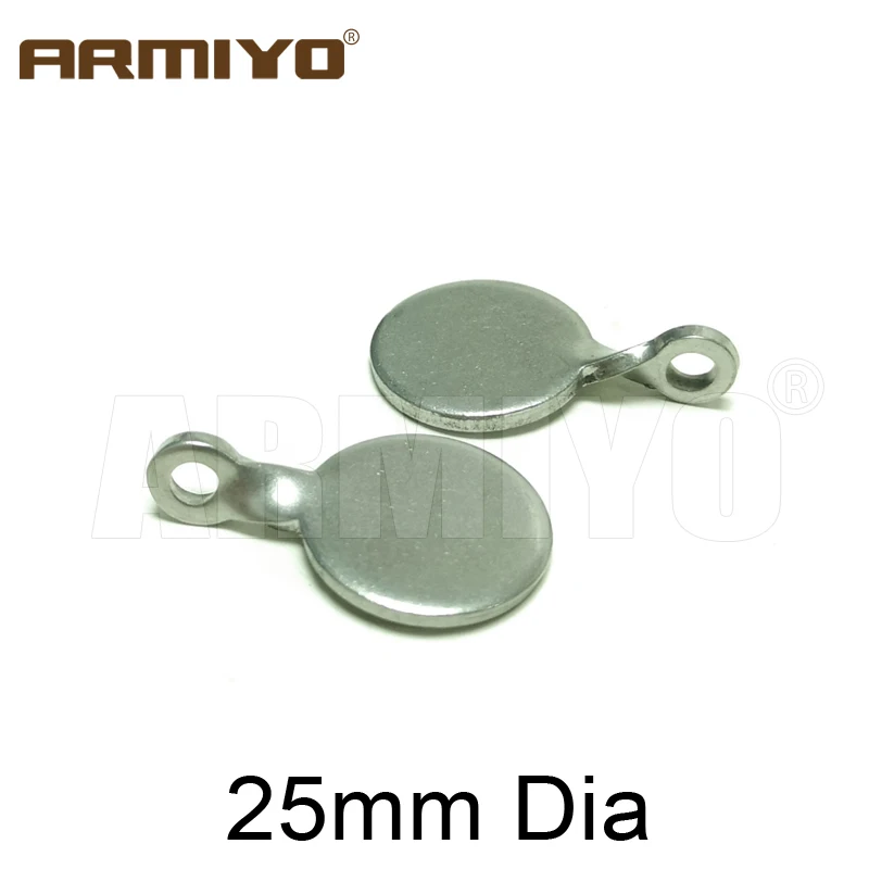 Armiyo Dia 4 см 3 см 2,5 см из нержавеющей стали мишень Bullseye охотничья катапульта страйкбол стрельба Пейнтбол Стрельба из лука лук бык глаз тренировочные аксессуары - Цвет: 2 Pieces 2.5cm