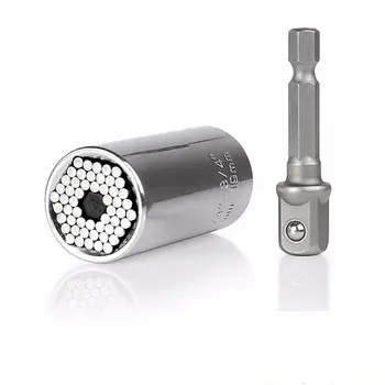 

Universal Sleeve Multi-Function Universal Sleeve 7-19 Magic Sleeve Head Set 3/8 Electric Drill With Electric Pole