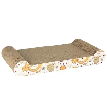 

Cat Scratch Cardboard Catnip Scratching Pad Scratcher Lounge Post Bed Sofa F7V3