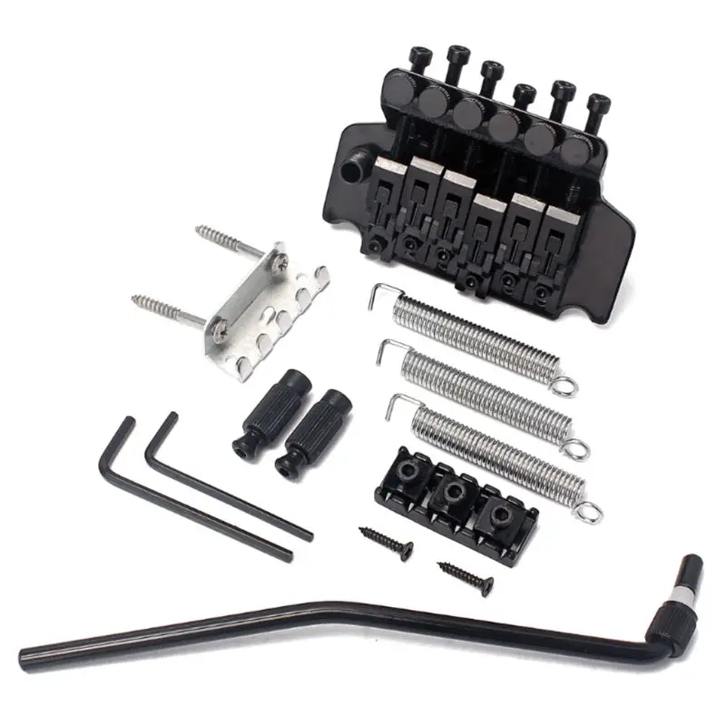 Floyd Rose Double Locking Tremolo System Bridge for Electric Guitar Parts Black | Спорт и развлечения