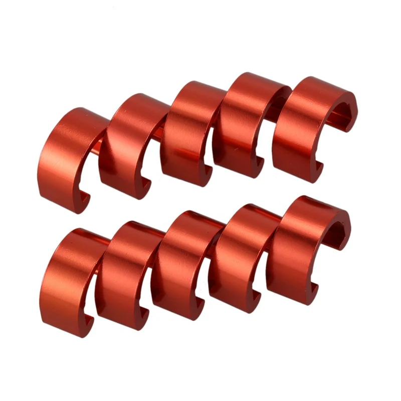C-Clip 10pcs Snap Tubes Brake Hose Guide MTB BMX bike Color: Red | Спорт и развлечения