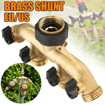 

Brass 4 Way Hose Pipe Splitter Nozzle Switcher Tap Connectors for Garden Irrigation Adaptor Fitting Garden Outdoor Hose connect