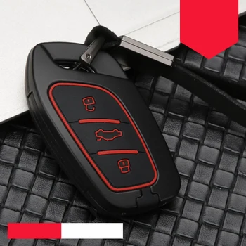 

2020 Zinc alloy+Silicone Car Key Cover Case keychain For Roewe I5 RX3 Max RX5 2017 2019 For MG 6 ZS 2018 2019 Auto Accessories