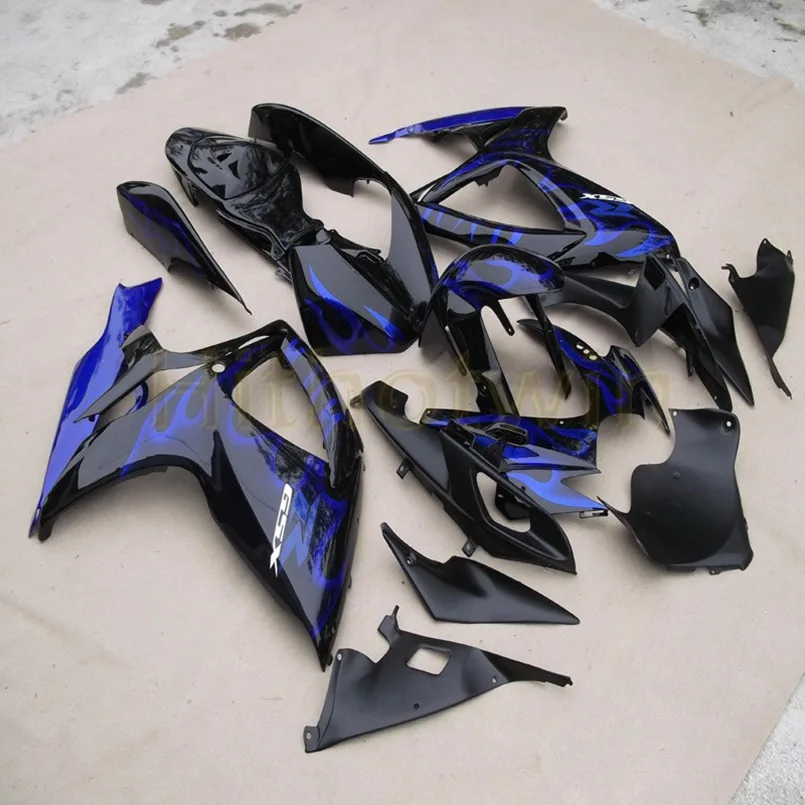 Пользовательский капот мотоцикла для GSX-R600750 2006-2007 K6 ABS пластик обтекатель литья под давлением синий - Цвет: Q