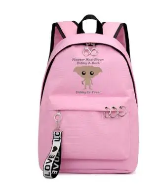 2023 New Harried Elf Dobby Preppy Girl Pink Knit Bag Zaino Bag Compleanno Capodanno Merci Regalo