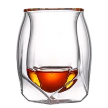 Комплект из 2 предметов с двойными стенками, бокал для вина, прочная термостойкая чашка для вина, костюм для домашнего офиса, бара FP8