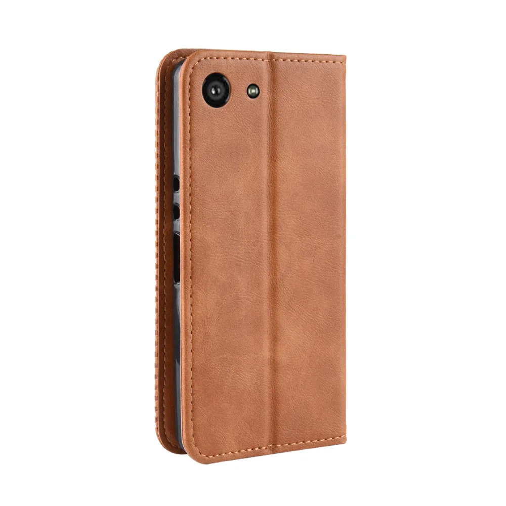 Магнитный винтажный кожаный чехол Премиум Coque для sony Xperia Ace SO-02L чехол 5,0 дюймов флип фривольный анти осенний чехол