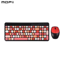 

New Mofii 2.4G Wireless Keyboard Mouse Combo keyboard and mouse sharing One receiver USB Interface 110 Key Slot Design