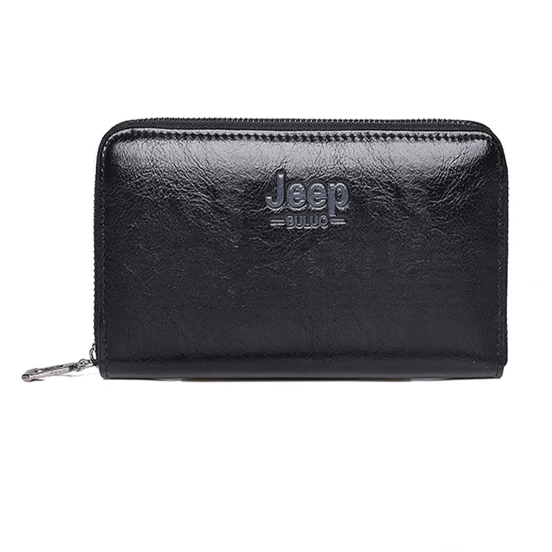 Male hand bag new men long purse single zipper pu handbag large capacity recreation mobile phone bag - Цвет: Черный