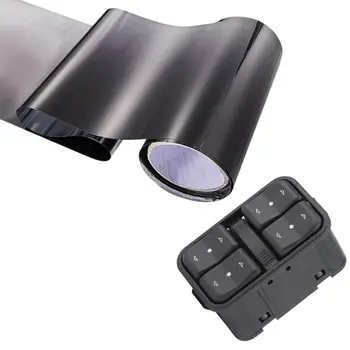 

Car Tinting Film Top Front Windshield Foil (Black) with Car Auto Electric Power Master Window Control Switch Button