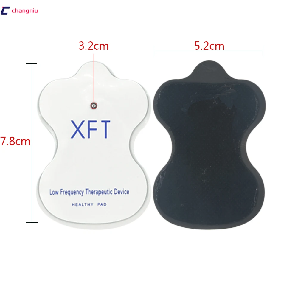 Сменный электрод массажер акупунктурный 10 шт./партия массажер для похудения Сменные накладки для цифровой терапии машина XFT PAD