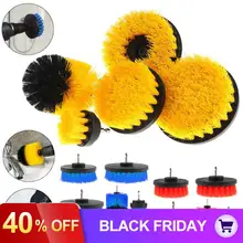 5 шт./компл. " 3,5" " 5" Мощность поломоечных щеток, набор для чистки Ванная комната дрель ковровая плитка раковина Пластик механический инструмент кисть