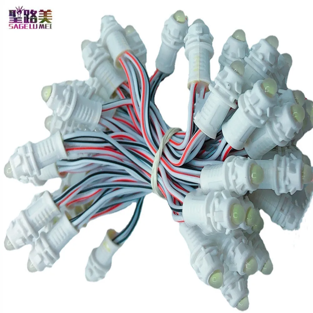 50pcs/ lot 10cm F9MM Single Color Led Pixel Modules DC12V IP67 Waterproof Point Lights For Led Display Advertisement