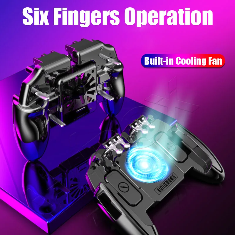 M11 Six Finger PUBG игровой контроллер геймпад триггер стрельба огонь Вентилятор