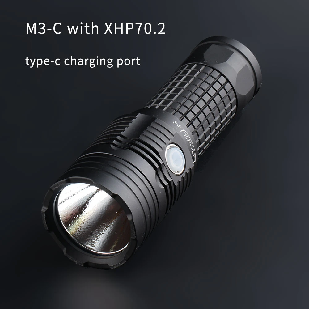 small powerful torch Convoy M3-C with XHP70.2,26650 rechargeable flashlight, torch imalent flashlights