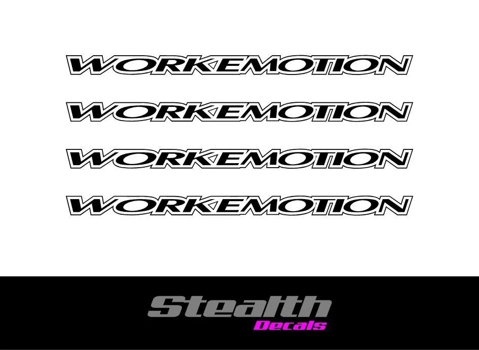 

For 8x Work emotion Premium Wheel Decals Stickers, jdm, drift