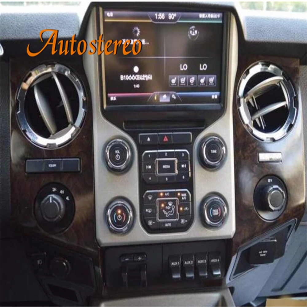 Qualcomm Android13 For Ford F250 F350 Heavy Duty Truck Tesla Screen Car GPS Navi