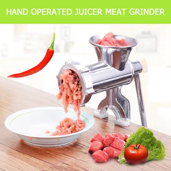 

Durable Household Hand Operated Juicer Food Meat Grinder Manual Juice Squeezer Press Extractor Meat Fruit Vegetable Wheatgrass
