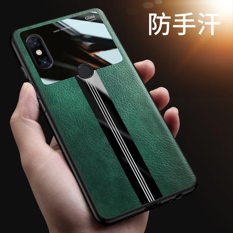 Чехол для Xiaomi Mi Mix 3 мягкий Роскошный чехол из плексигласа с текстурой кожи