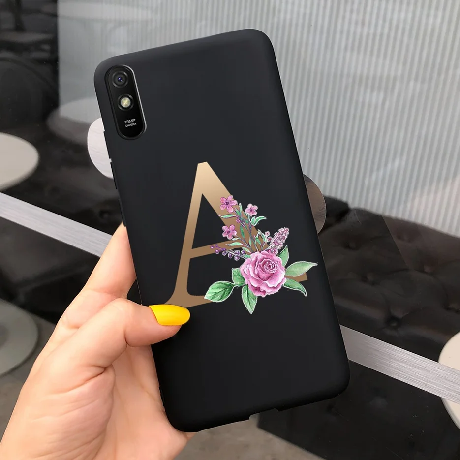 Cute Letters Silicone Soft TPU Phone Case - Durable Back Protector Shell