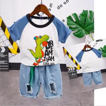 

Baby Summer Clothing Toddler Children Boy Letter Printing 2 Pcs Suits Style Fashion Infant boys Clothes Set Tracksuit 2-7years