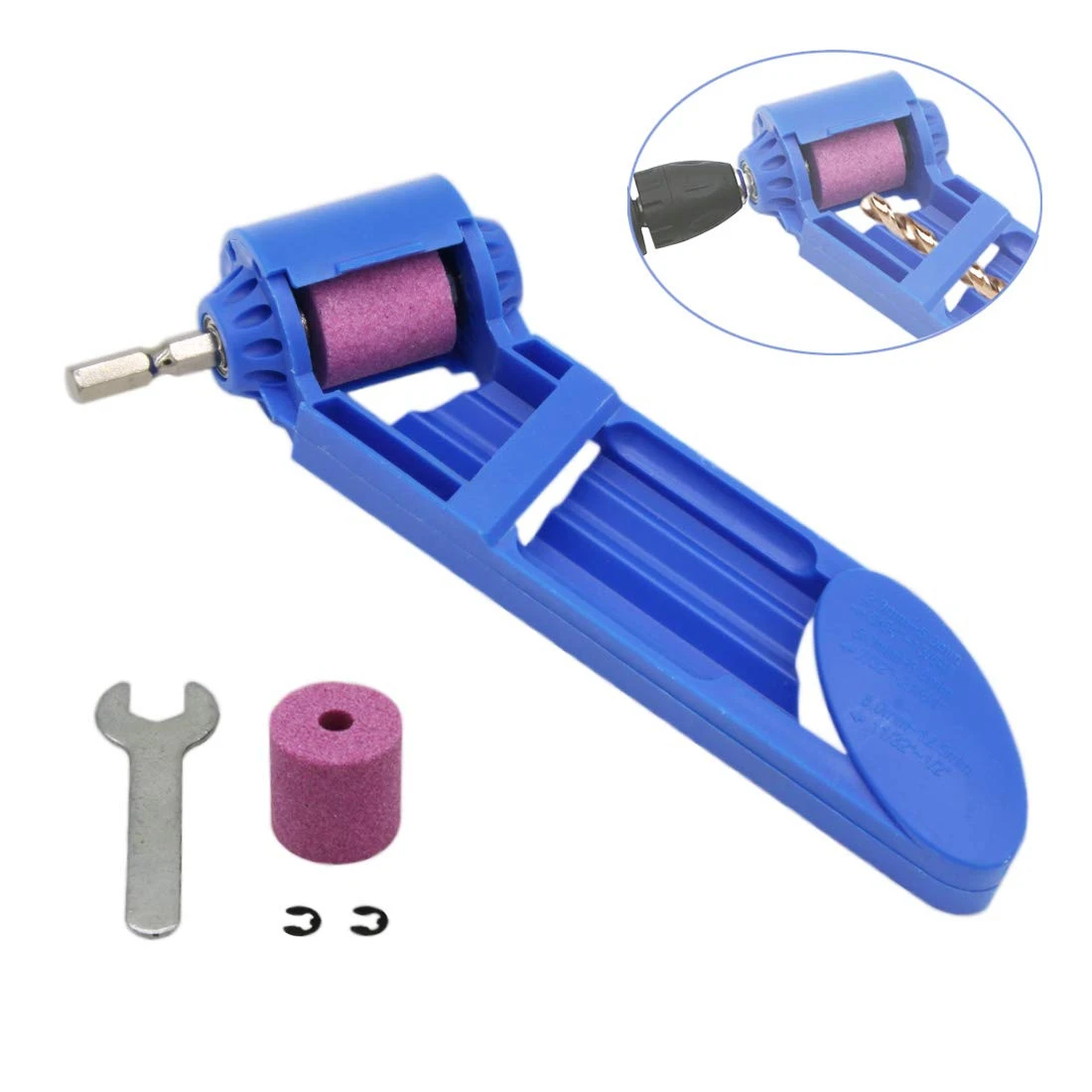 LAMEZIA 1set Corundum Drill Bit Grinding Wheel Titanium Drilling Sharpener Portable Powered Hand Tool Parts For Metalworking