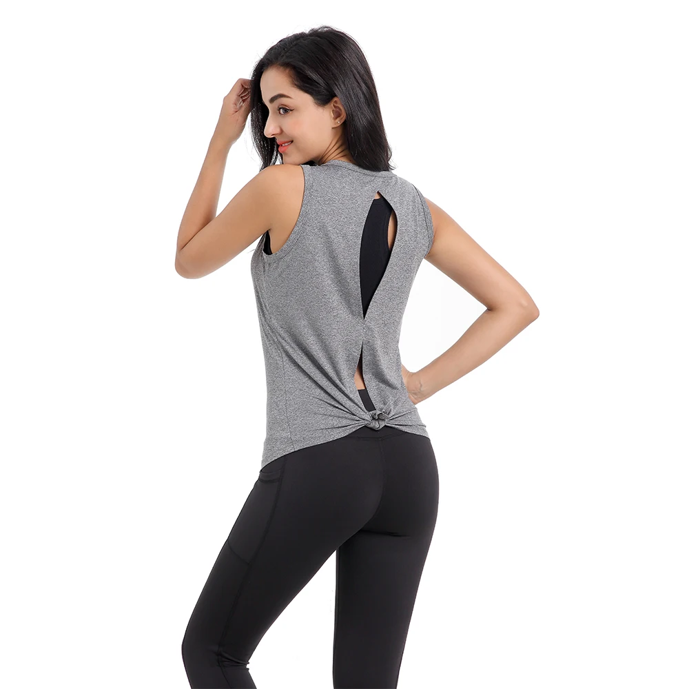 backless gym top