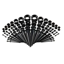 36/18 шт Панк акриловый Тапер-растяжка силиконовый туннель разъем расширитель растяжения комплект для пирсинга набор тела Ювелирный Набор для ушей