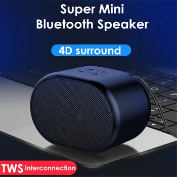 

TWS Wireless Speakers Portable Outdoor Mini Bluetooth HIFI Speaker 4D surround Handsfree Bluetooth Speaker Support AUX TF Card